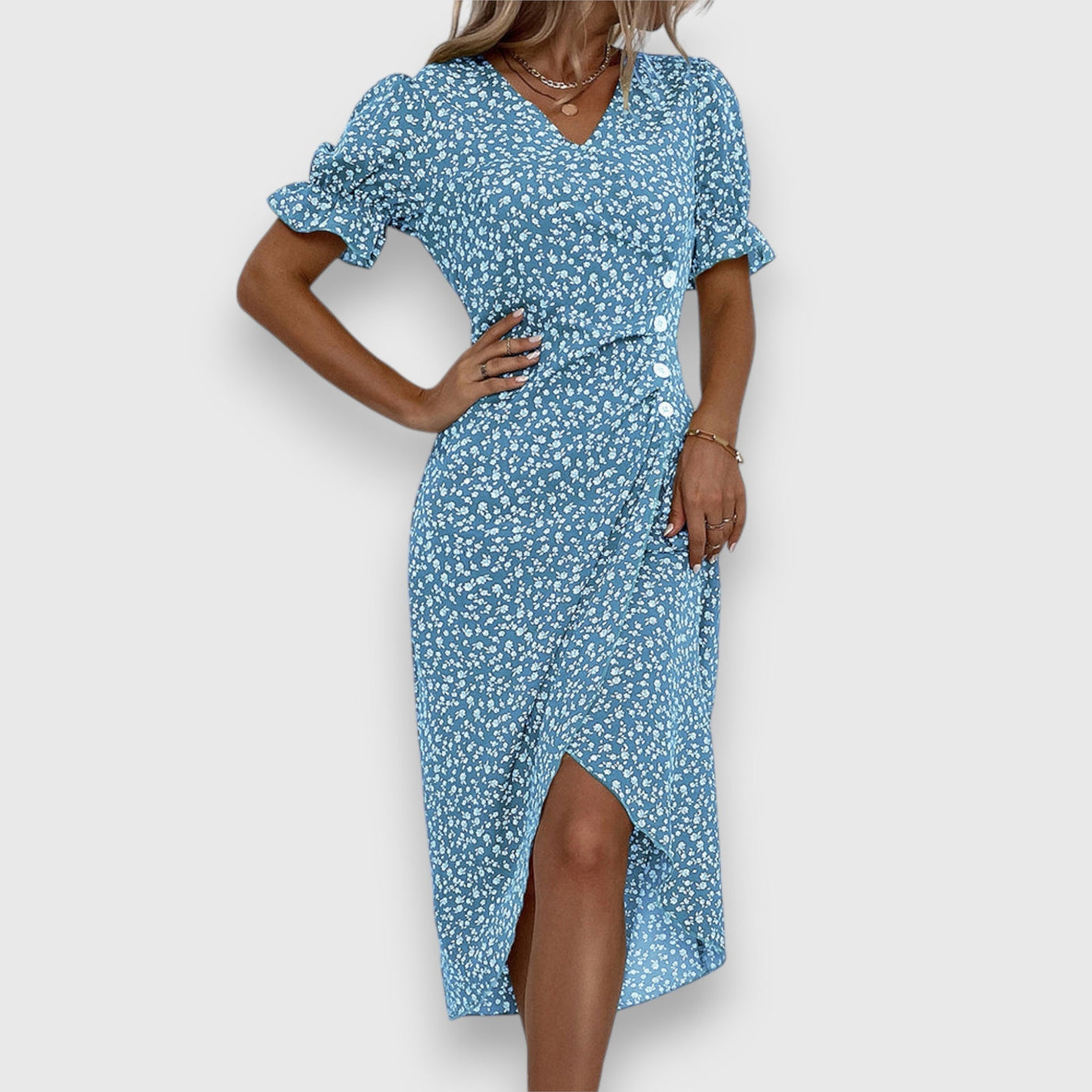 Tessina – Elegancka Kwiatowa Sukienka