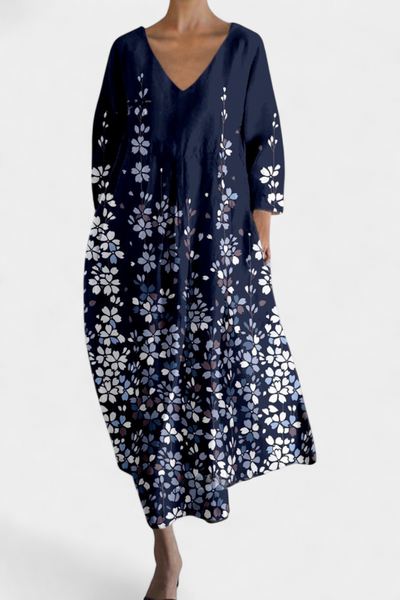 Isalinde | Wygodna sukienka z dekoltem w kształcie V