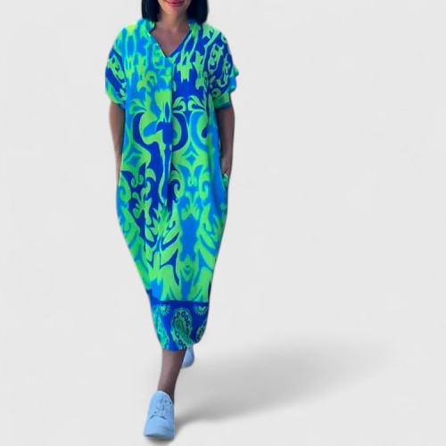 Shamcey™ - Wyrafinowana Sukienka Kwiatowa